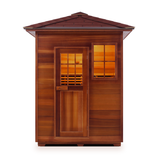 Sapphire 3 Hybrid Infrared/Traditional Outdoor Sauna