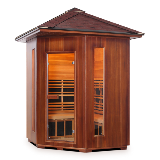 Diamond C Hybrid Infrared/Traditional Outdoor Sauna