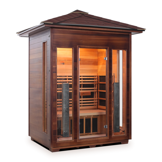 Rustic 3 Outdoor Infrared Sauna