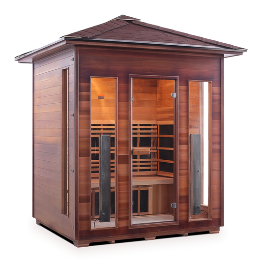 Rustic 4 Outdoor Infrared Sauna