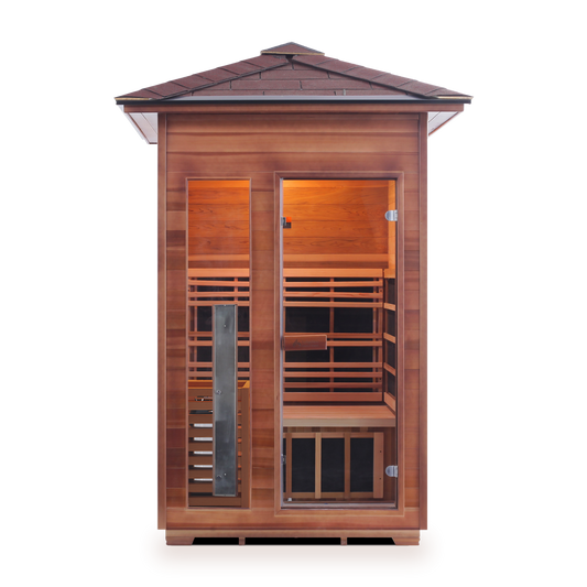 Diamond 2 Hybrid Infrared/Traditional Outdoor Sauna