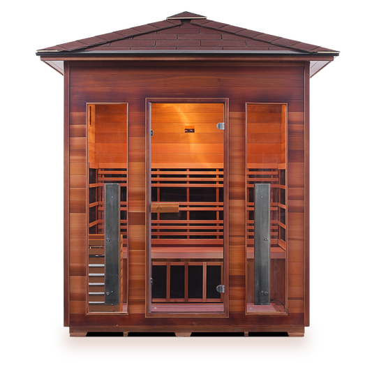 Diamond 4 Hybrid Infrared/Traditional Outdoor Sauna