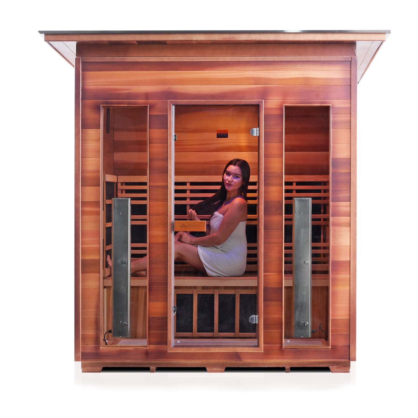 Diamond 4 Hybrid Infrared/Traditional Outdoor Sauna