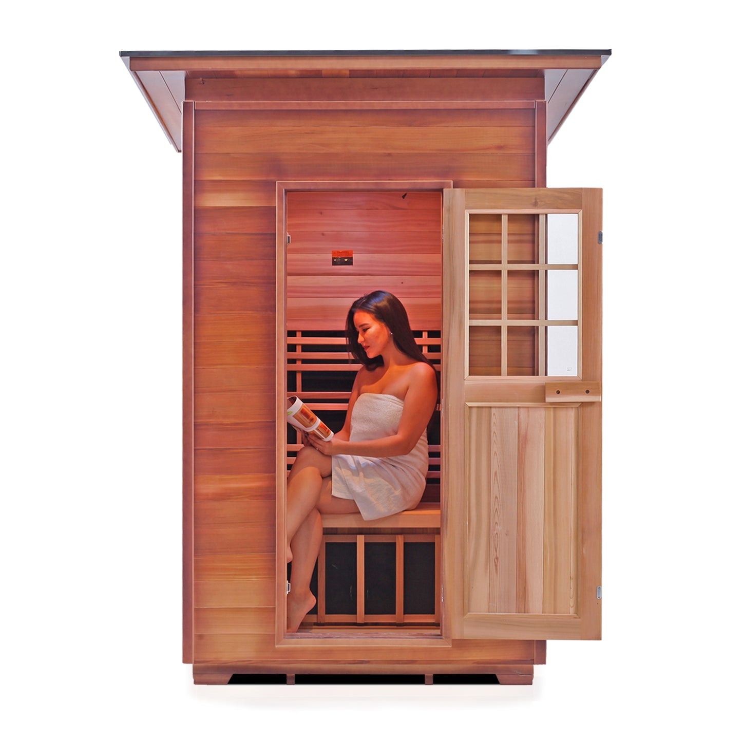 Sapphire 2 Hybrid Infrared/Traditional Outdoor Sauna
