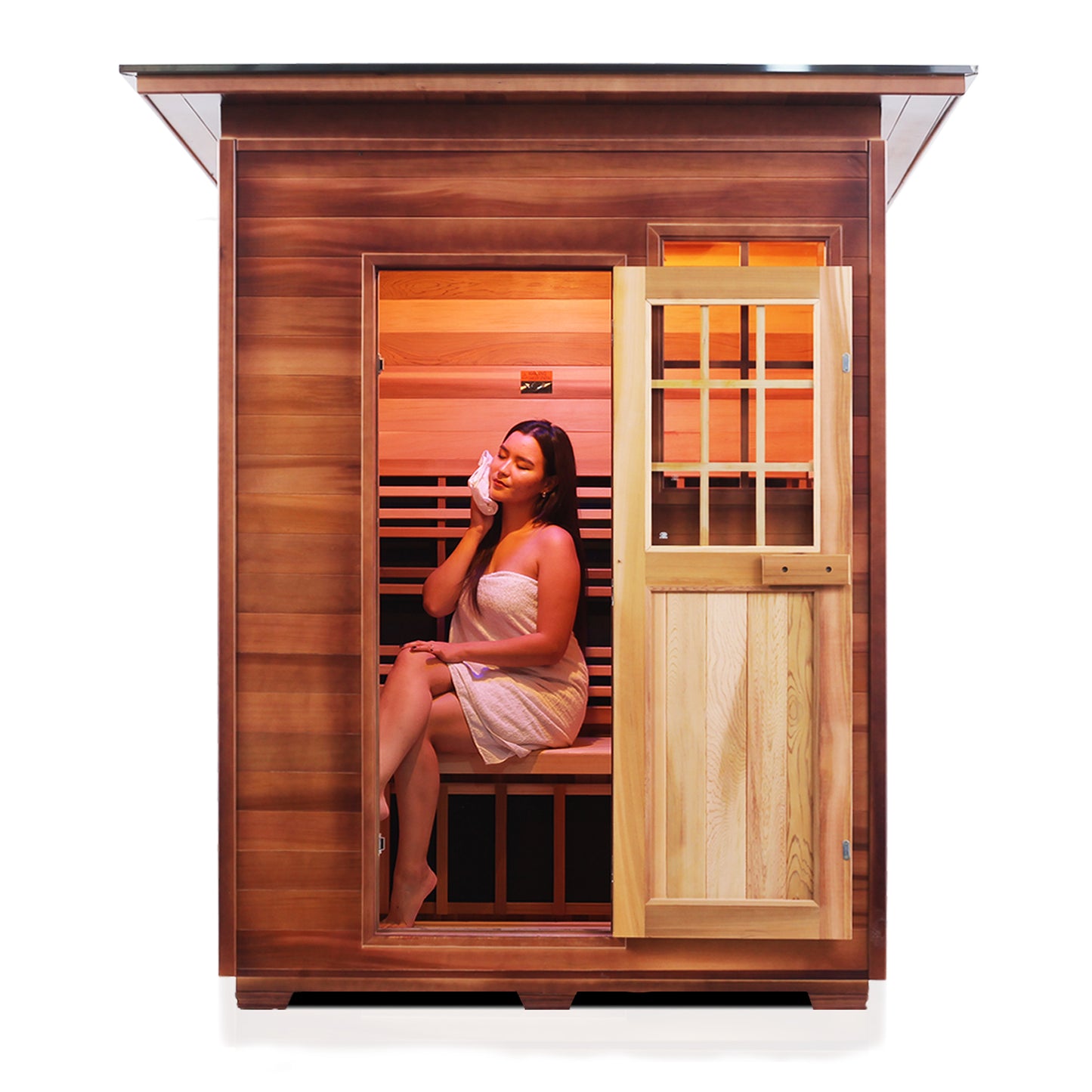 Sapphire 3 Hybrid Infrared/Traditional Outdoor Sauna