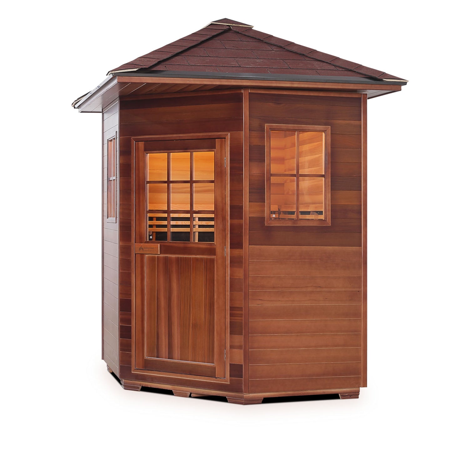 Sapphire C Hybrid Infrared/Traditional Outdoor Sauna