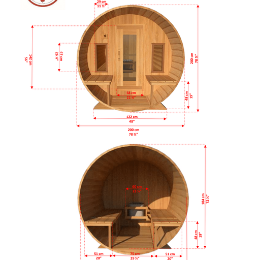 CT Tranquility Barrel Sauna