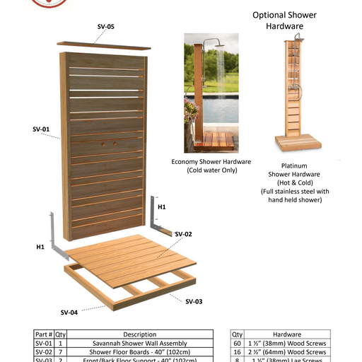 Savannah Outdoor Shower